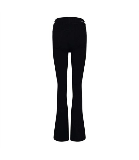 Womens/ladies New Luz Denim Bootcut Jeans Black Replay