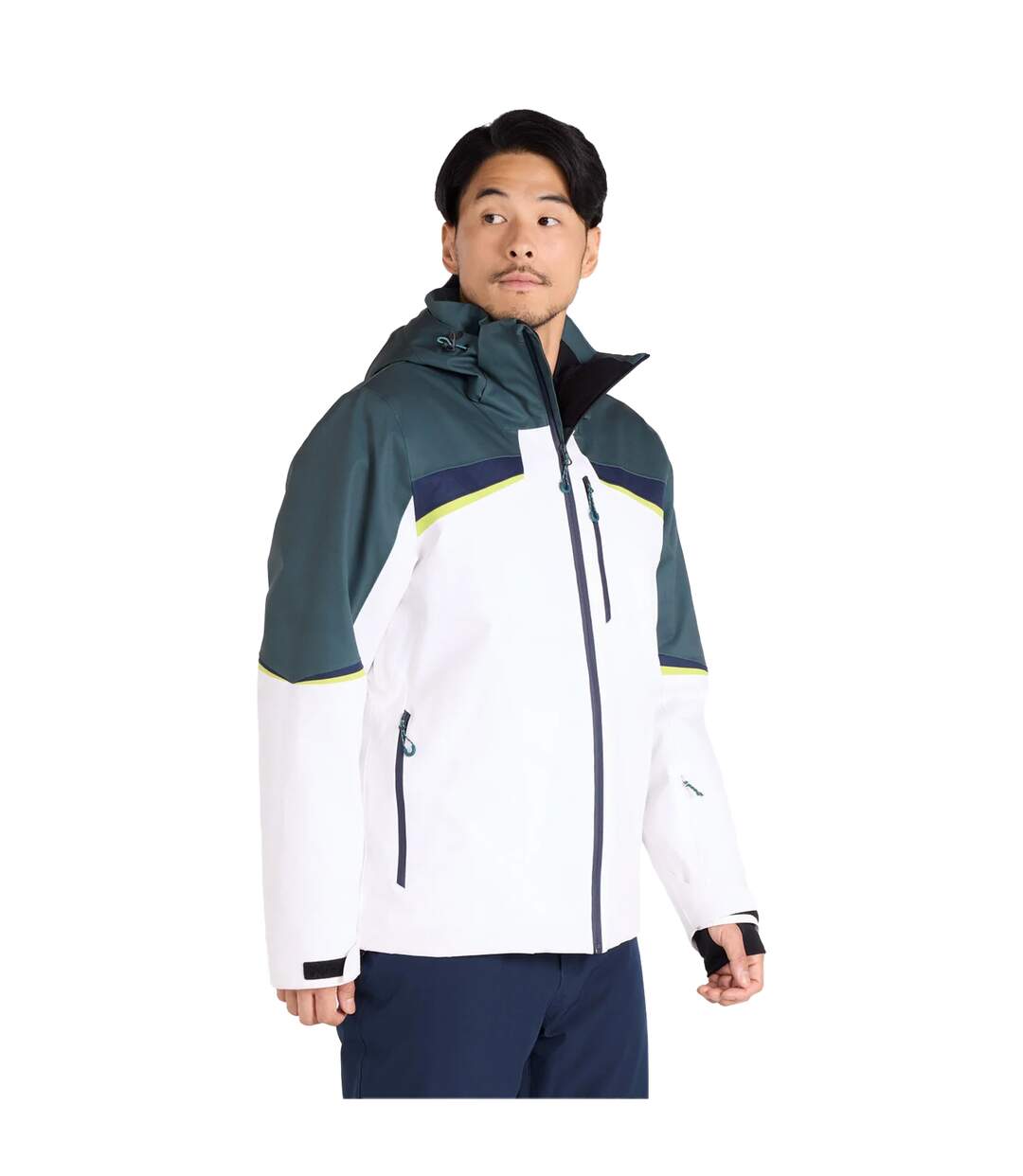 Mens Leo Extreme Ski Jacket Dark Teal Mountain Warehouse-1