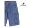 WINCHESTER INDIGO1 : Bermuda en jean homme bleu stone en coton style cargo décontracté-4