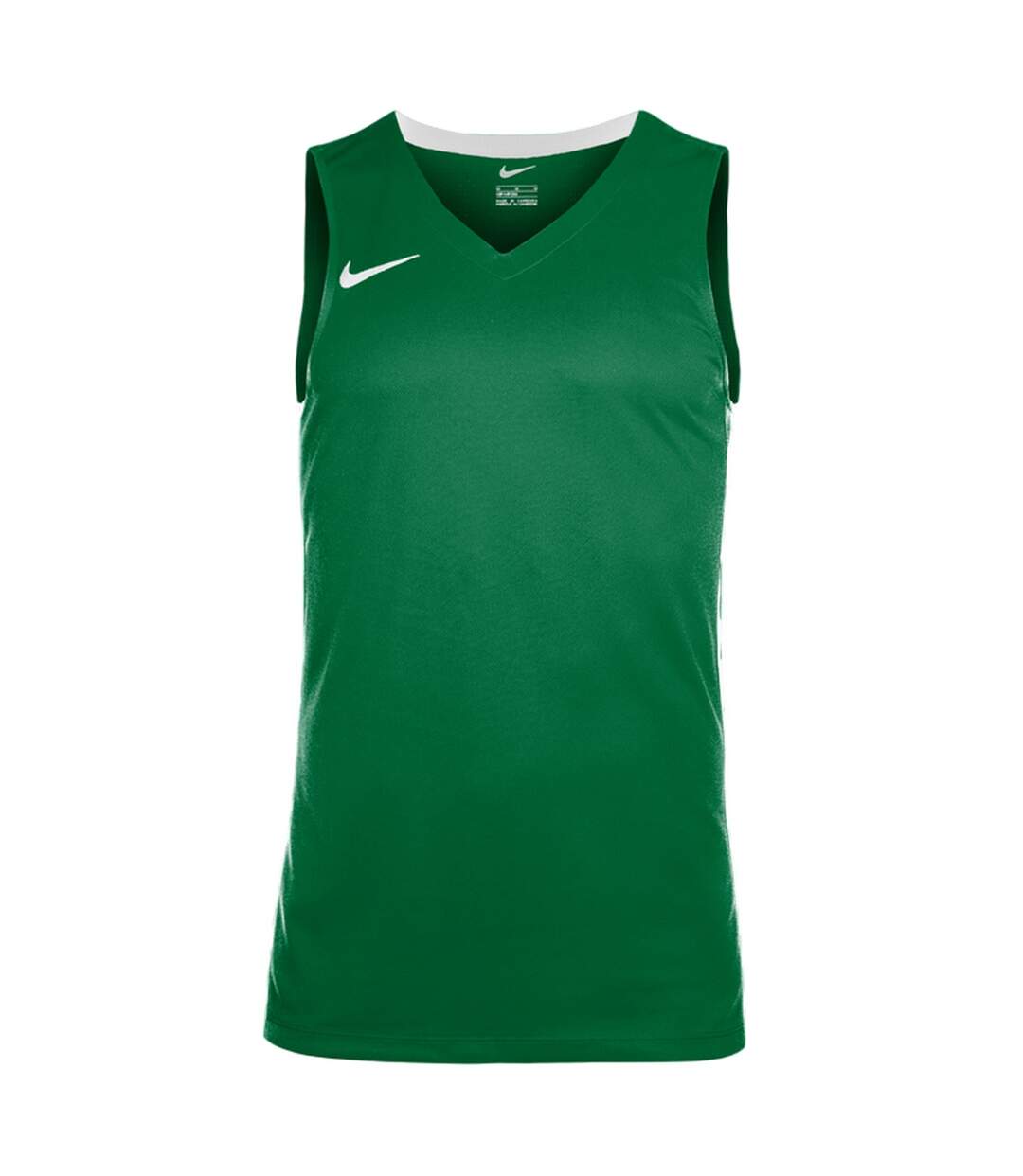 Mens Team V Neck Basketball Jersey Pine Green White Nike-1