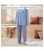 OZABI Ensemble Pyjama Femme Coton Doublé Polaire Broderie Lurex-5