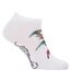 Pack Of 3  Womens/ladies Trainer Socks  White Ed Hardy-3