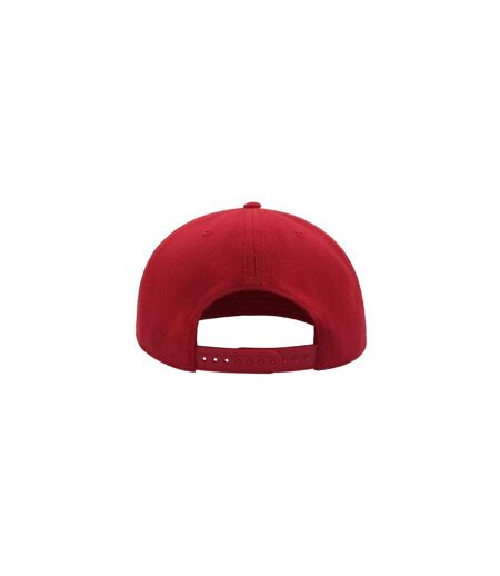 Atlantis Snap Back Flat Visor 6 Panel Cap (Red) - UTAB213