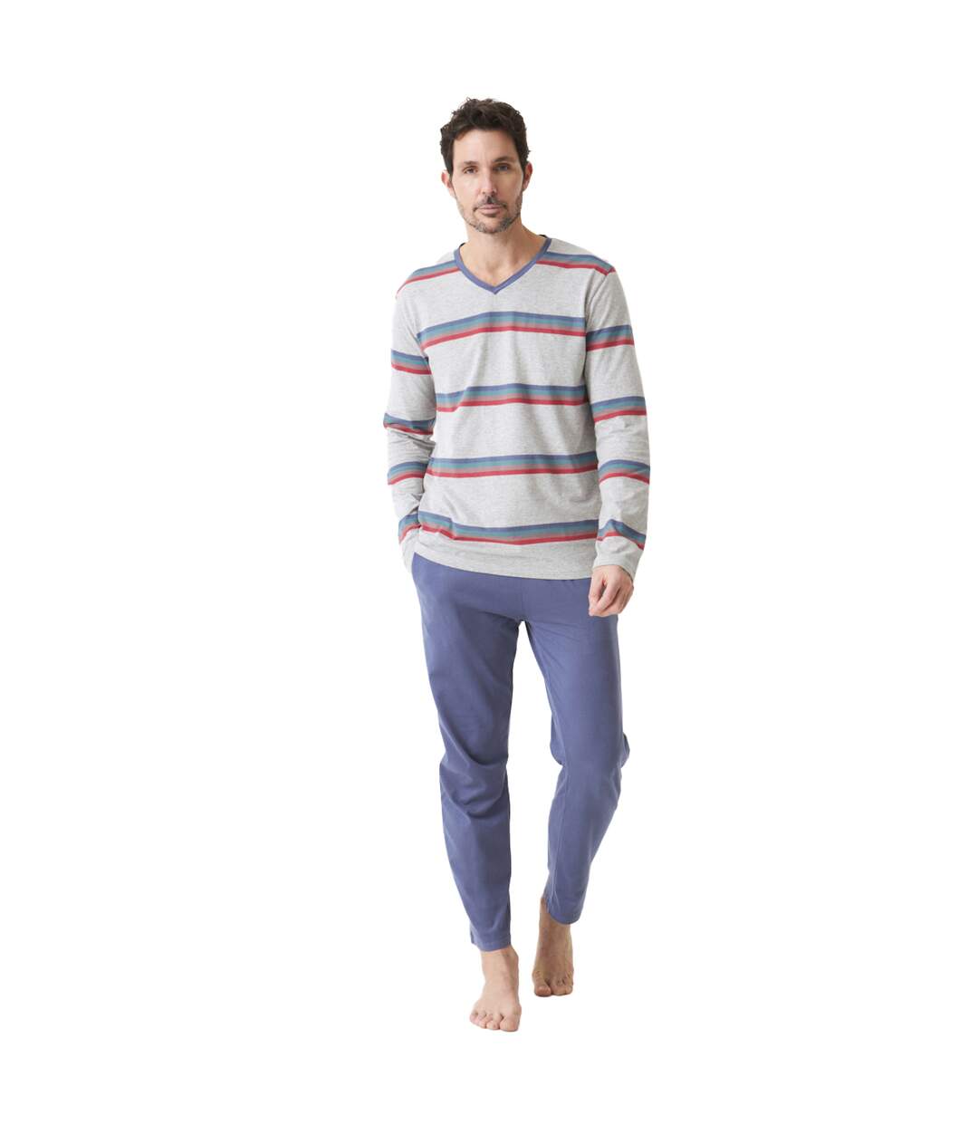 JJBDP5600 Men's Long Sleeve Cotton Pajamas