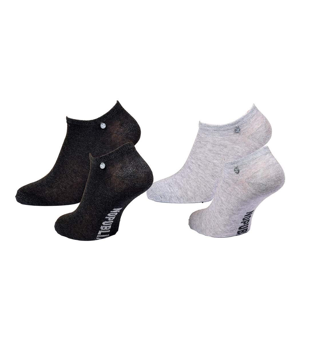 Chaussettes Courtes femme NO PUBLIK Qualité et Confort-Assortiment modèles photos selon arrivages- Pack de 4 Paires NO PUBLIK 228818