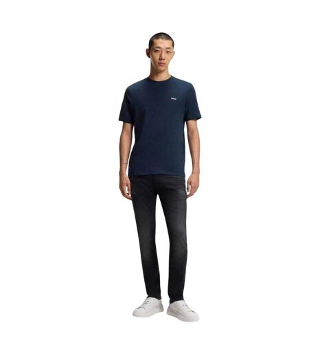 T-shirt Motif/style Logo Sur Poitrine Homme Bleu Foncé Hugo