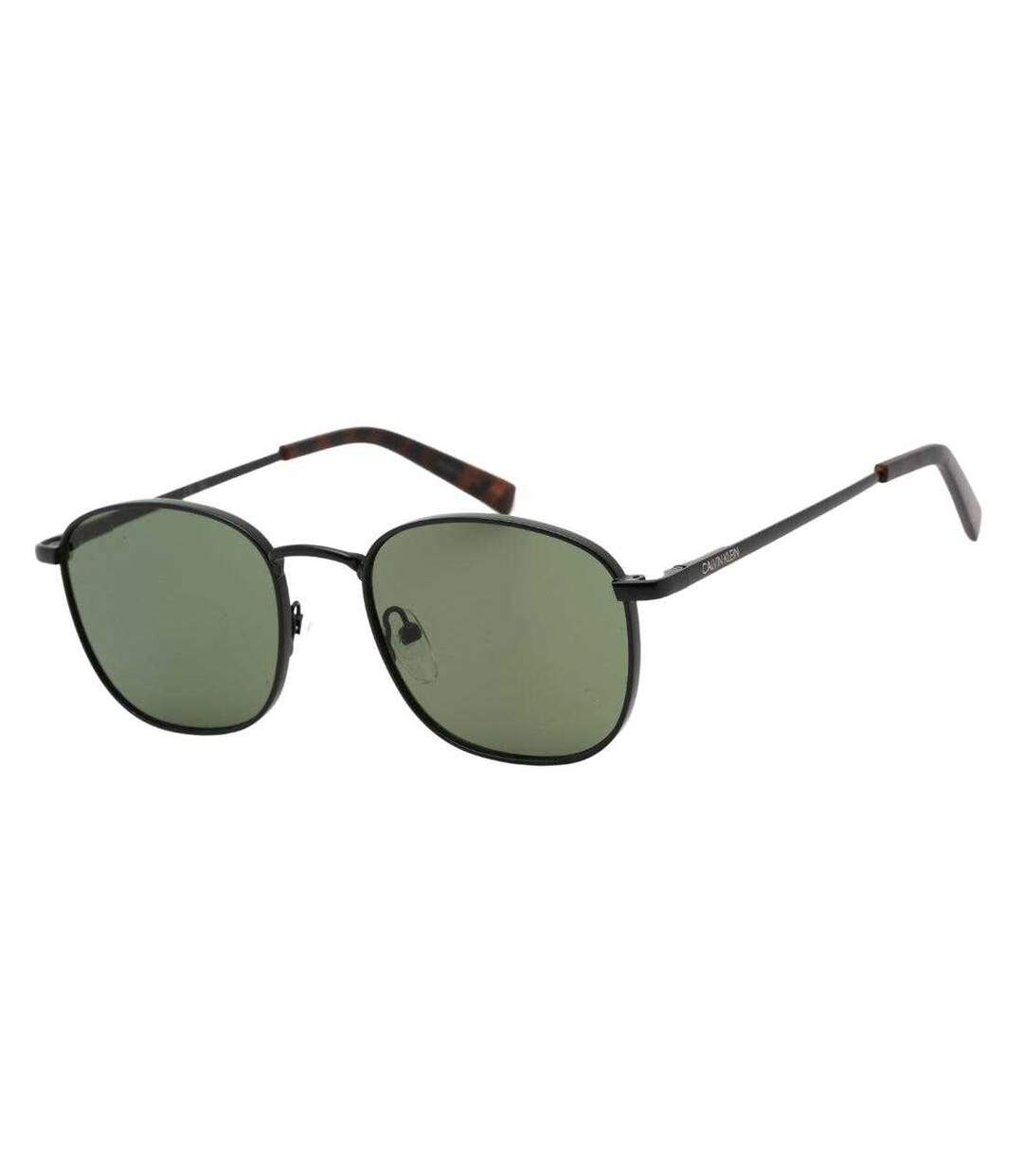 Lunettes De Soleil Motif/style Mat Homme Taille Unique Vert Uni Noir Calvin Klein-1