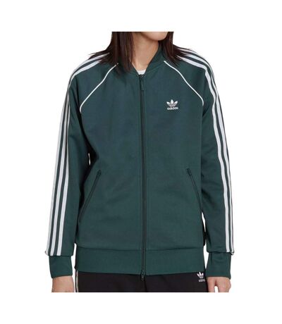 Veste de survêtement Verte Femme Adidas Tracktop - 40