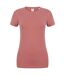 Skinni Fit Womens/Ladies Feel Good Stretch Short Sleeve T-Shirt (Clay)