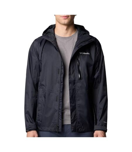 Veste de randonnée noir homme columbia imperméable pouring adventure