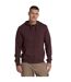 Mens Woody Organic Zipped Hoodie Burgundy Animal-1