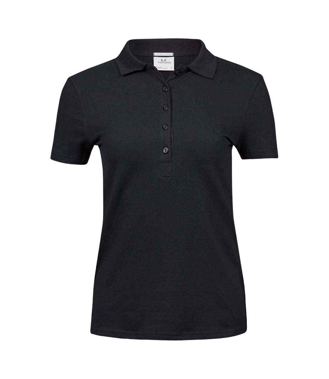 Polo luxury femme noir Tee Jays