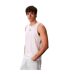 Mens Monogram Regular Tank Top Bright White Calvin Klein-4