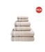 Pack of 6  Berkley towel  one size natural Rapport