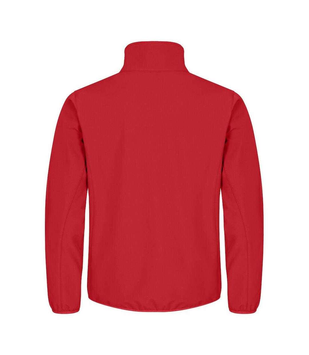 Mens Classic Soft Shell Jacket Red Clique-2