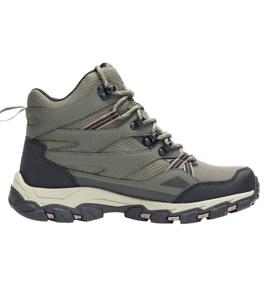 Bottines De Marche Holcombe Femme Kaki Foncé Marron Foncé Regatta-1