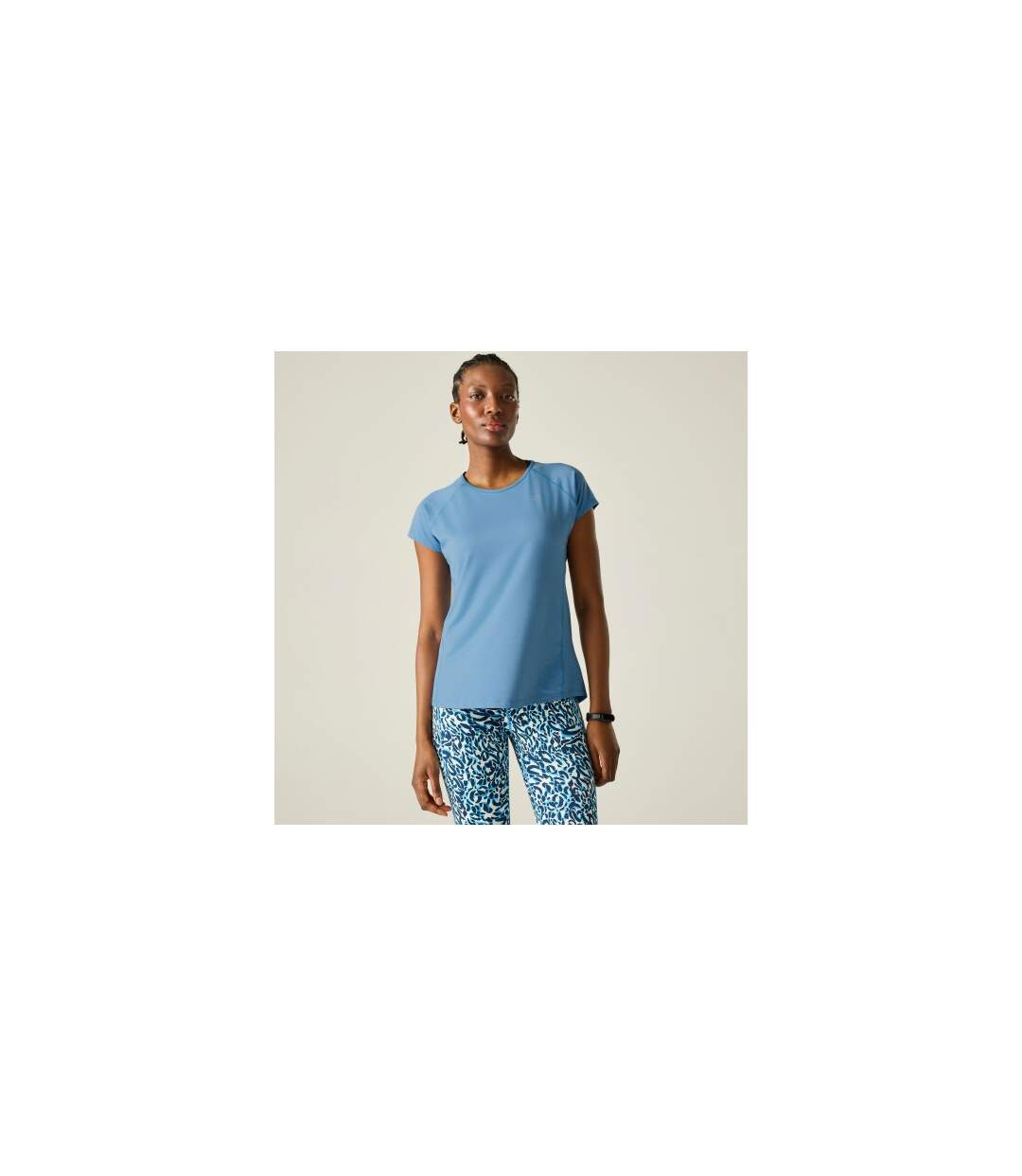 T-shirt De Sport Manches Courtes Corral Femme Bleu Clair Dare 2B-1