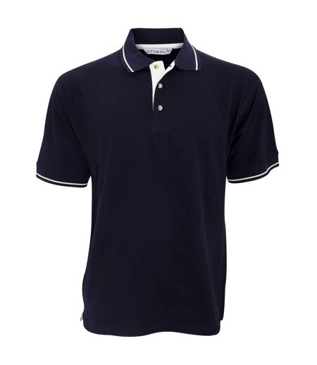 Kustom Kit Mens St. Mellion Mens Short Sleeve Polo Shirt (Navy/White)