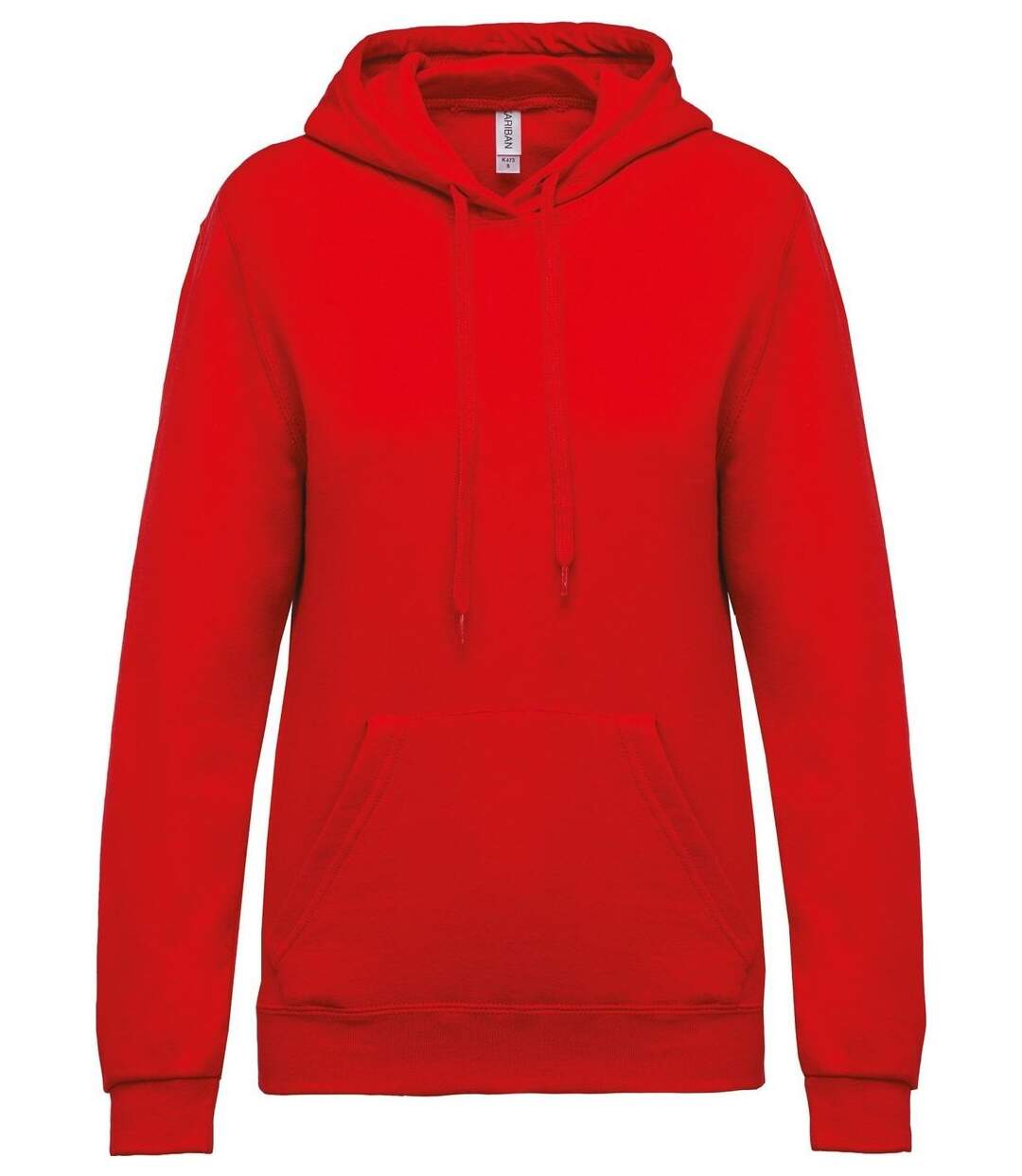 Sweat-shirt à capuche - Femme - K473 - rouge-1