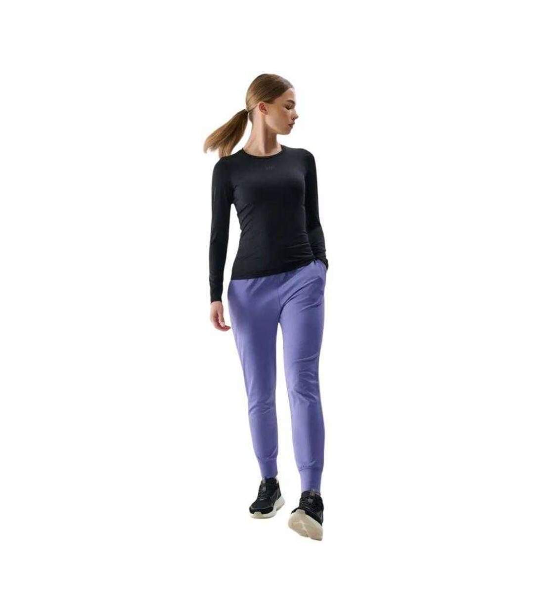 T-shirt Manches Longues Fnk F324 Femme Noir 4F-1