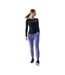 T-shirt Manches Longues Fnk F324 Femme Noir 4F-1