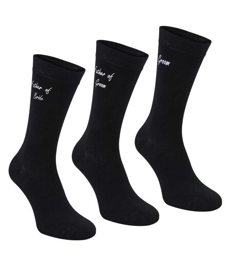 3 Pairs Mens Wedding Socks for Father of the Groom & Bride | Wedding Gift