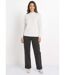 Pull chaud raglan col montant moucheté-3