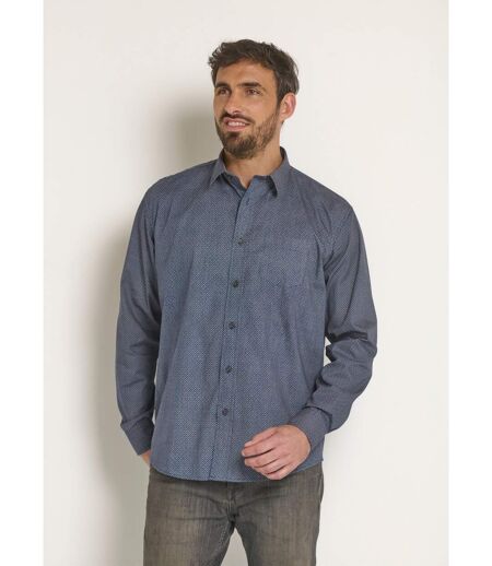 Chemise manches longues à micro motif