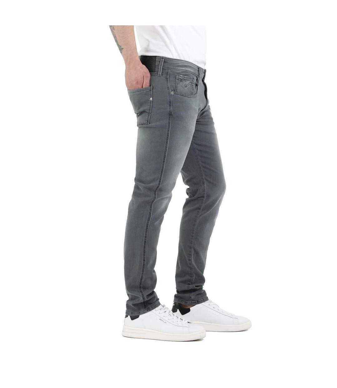 Jean Anbass Homme Gris Replay-3