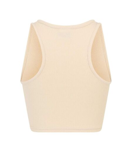 Pack Of 2  Womens/ladies Ribbed Crop Top  Soft Seagrass Lilac Urban Classics