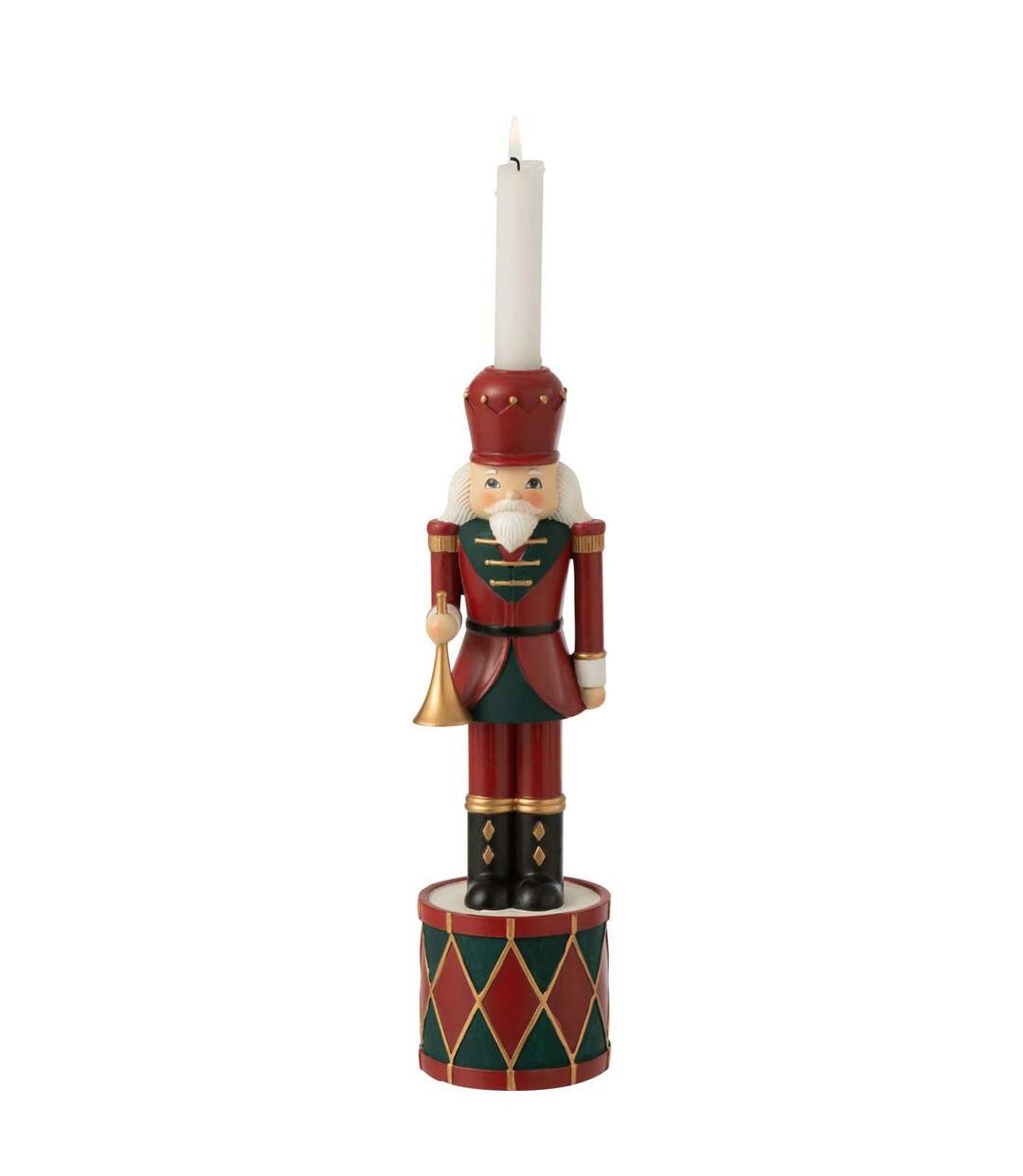 Bougeoir de Noël Casse-Noisette 32cm Rouge-2