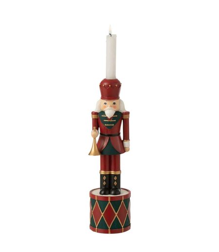 Bougeoir de Noël Casse-Noisette 32cm Rouge