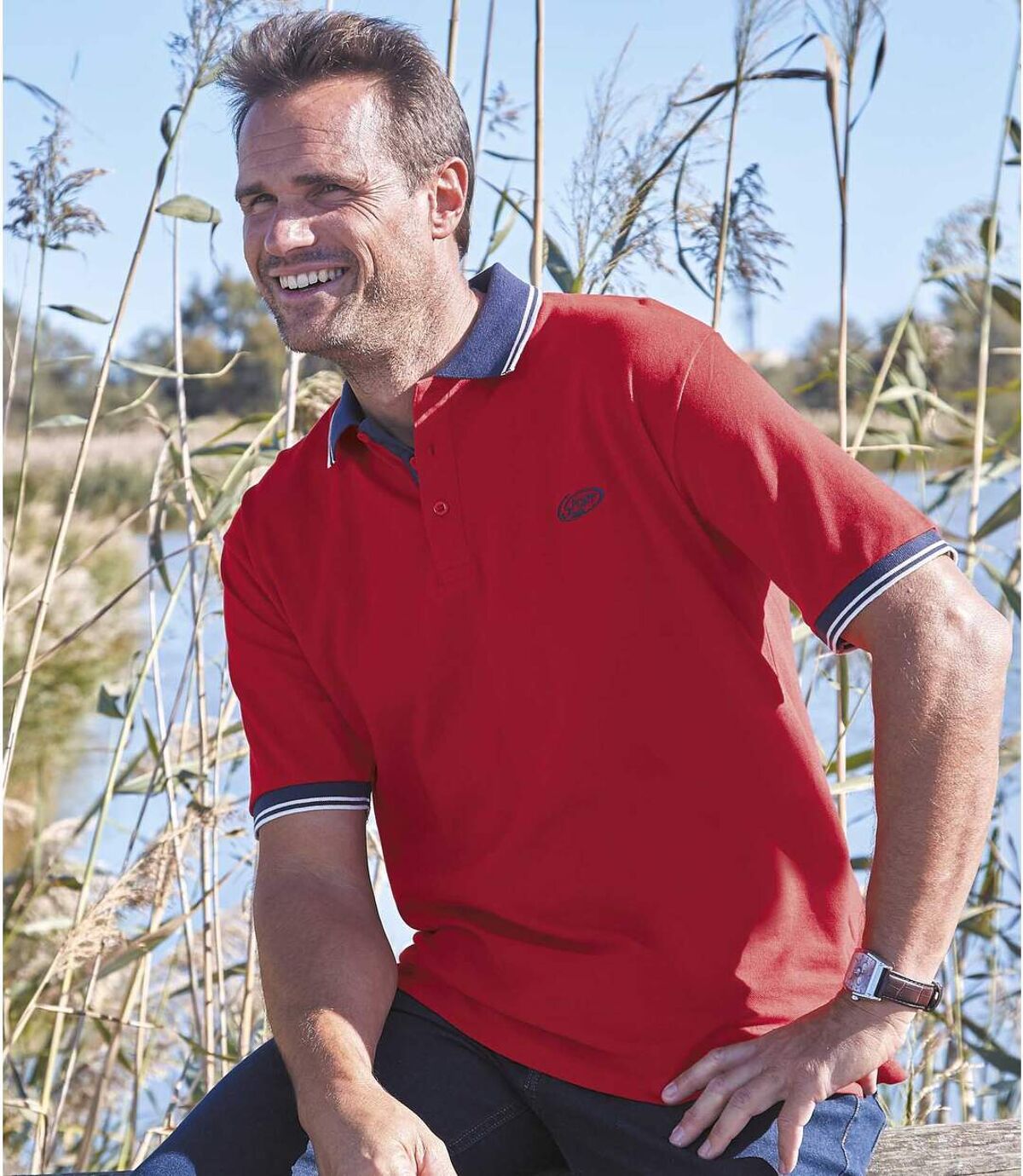 Súprava 2 polo tričiek z piké Sporting Atlas For Men