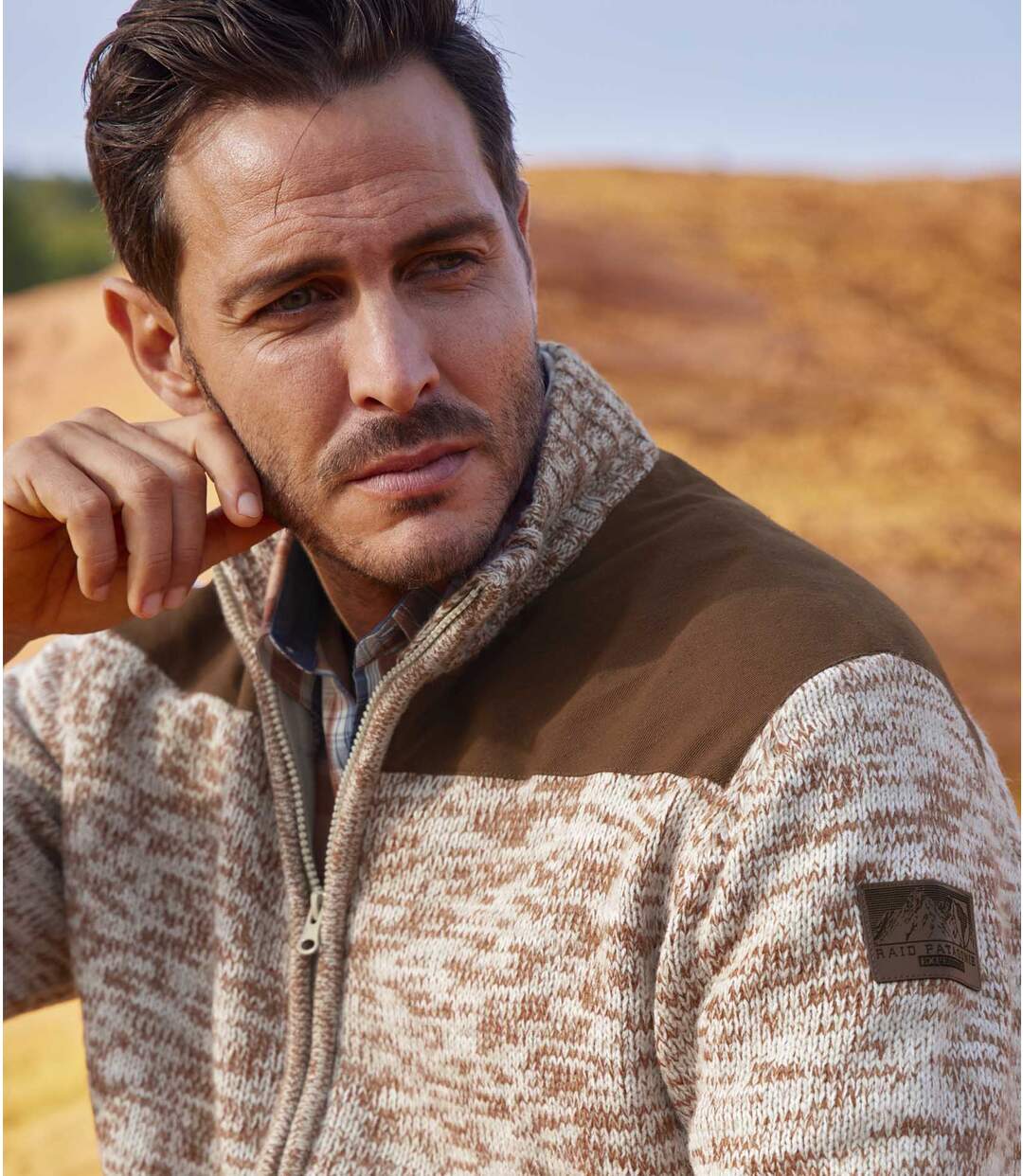 Melírovaný pletený sveter Casual-Chic Atlas For Men