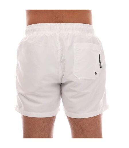 Short De Bain Style Logo Homme Blanc Emporio Armani