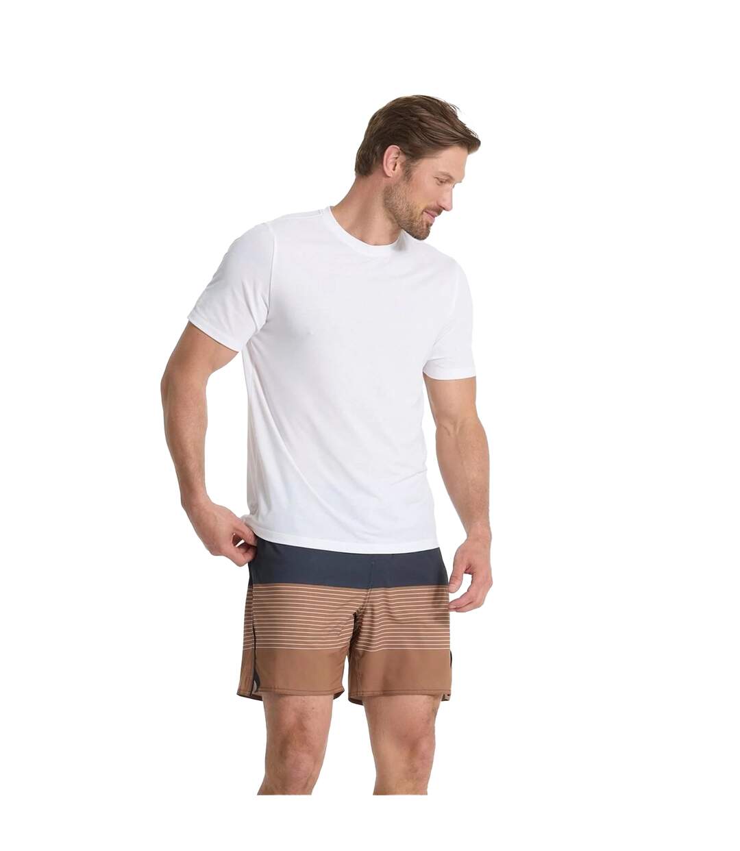 Mens Current Performance T-shirt White Vuori-4