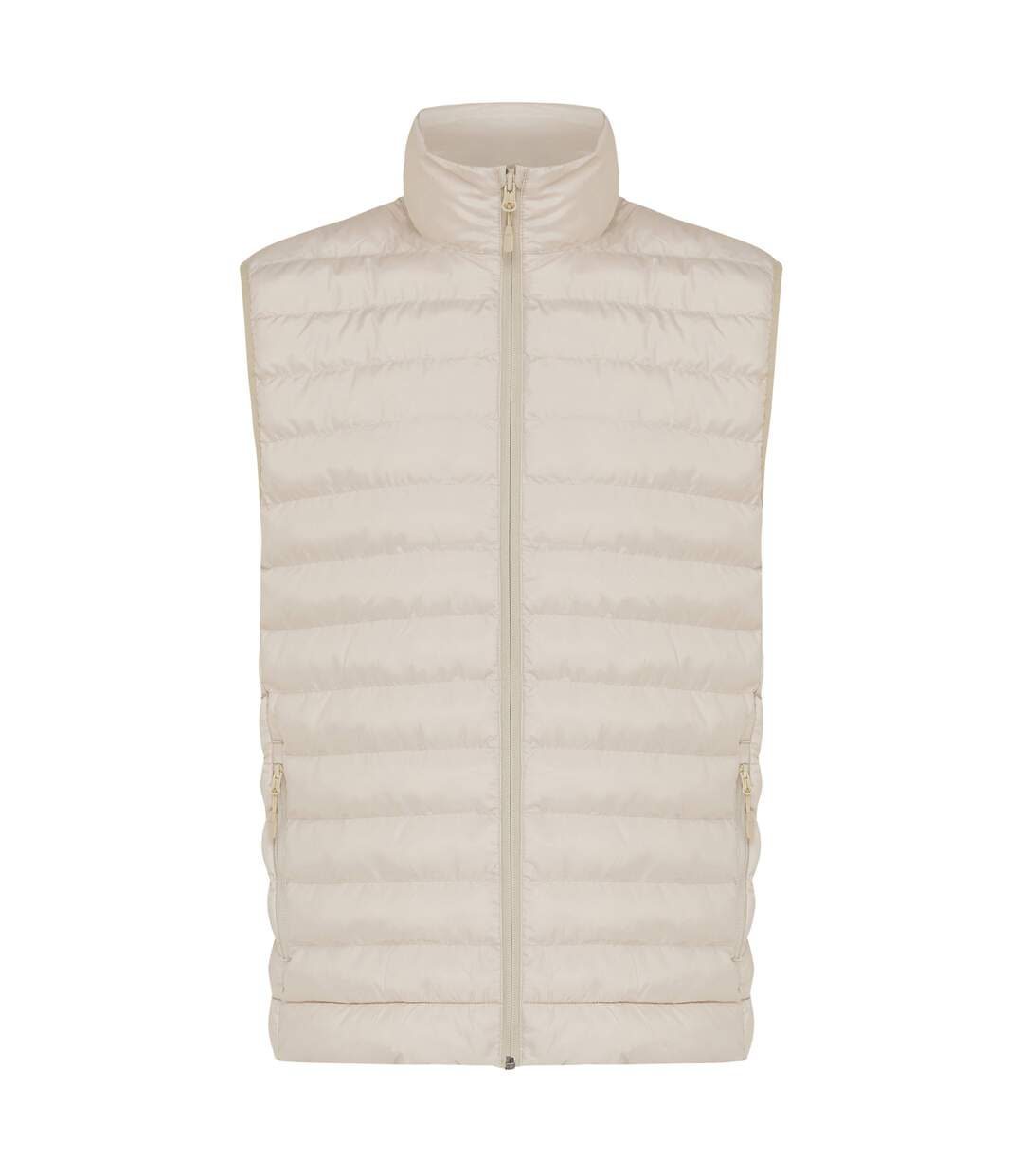 Mens meru recycled polyester body warmer beige Iqoniq-1