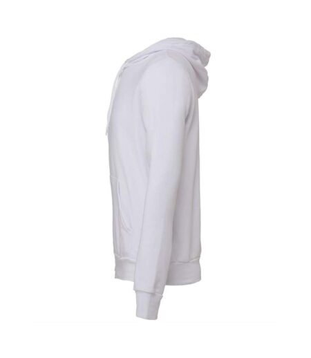Unisex Adult Polycotton Pullover Hoodie White Bella + Canvas