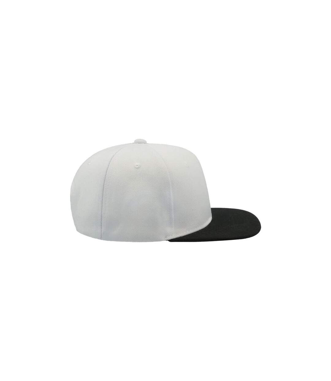 Casquette avec visière plate mixte blanc / noir Atlantis-4