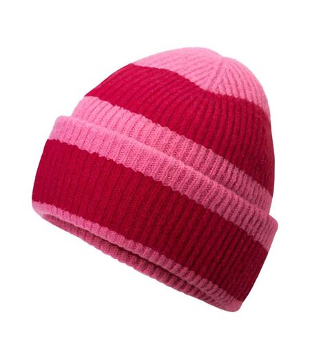 Bonnet Motif/style Blocs De Couleurs Vrai Rose Beechfield
