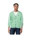 Mens Embroidered Logo Regular Cardigan Pale Teal Lyle & Scott-4