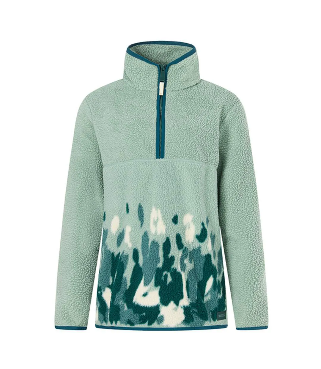 Haut Polaire Motif/style Léopard Camouflage Frankie Femme Vert Pâle Regatta-2
