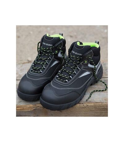 Workguard Mens Blackwatch Lace-up Safety Boots Black Silver Result