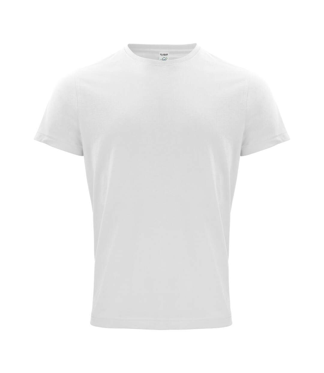 Mens Classic Organic Cotton T-shirt White Clique-1