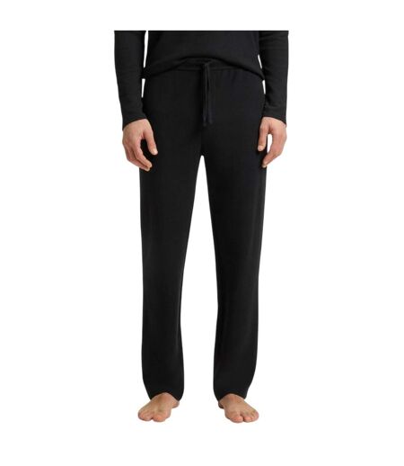 Mens Waffle Logo Joggers Black Boss