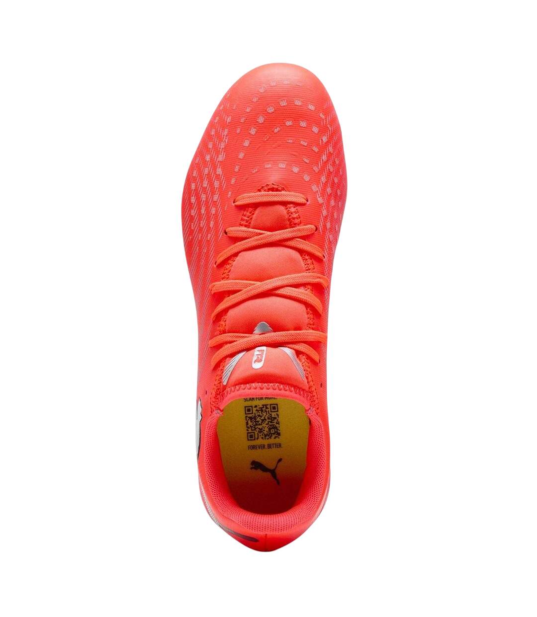Womens/ladies Future 9 Play Firm Ground Football Boots Red Silver Puma-3
