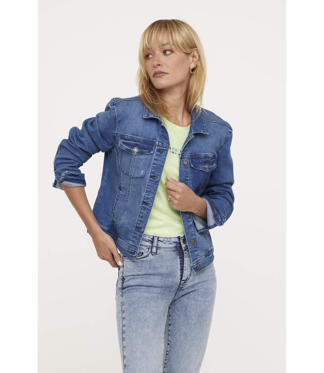 Veste manches longues coton regular FELY-1