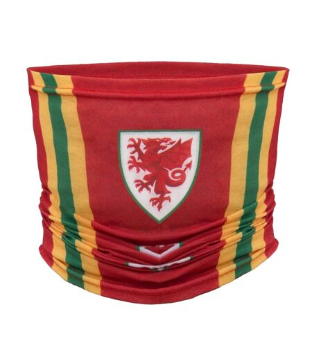 Snood Motif/style Rétro Taille Unique Rouge Jaune Vert FA Wales