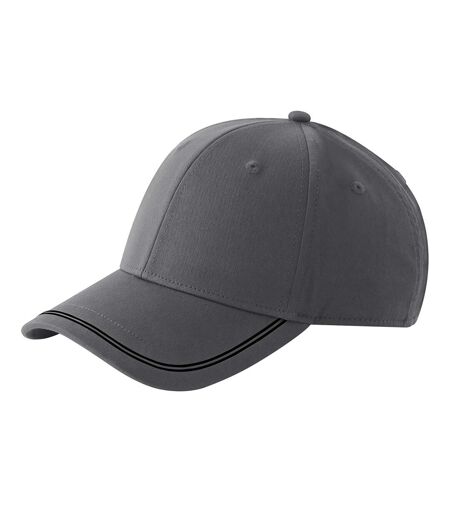 Casquette De Baseball Match Day Gris Foncé Noir Beechfield