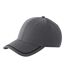Casquette De Baseball Match Day Gris Foncé Noir Beechfield-2